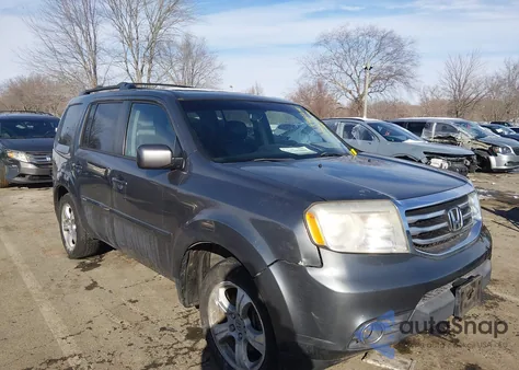 2012 Honda Pilot Ex-L from USA, damaged, VIN 5FNYF4H58CB040003